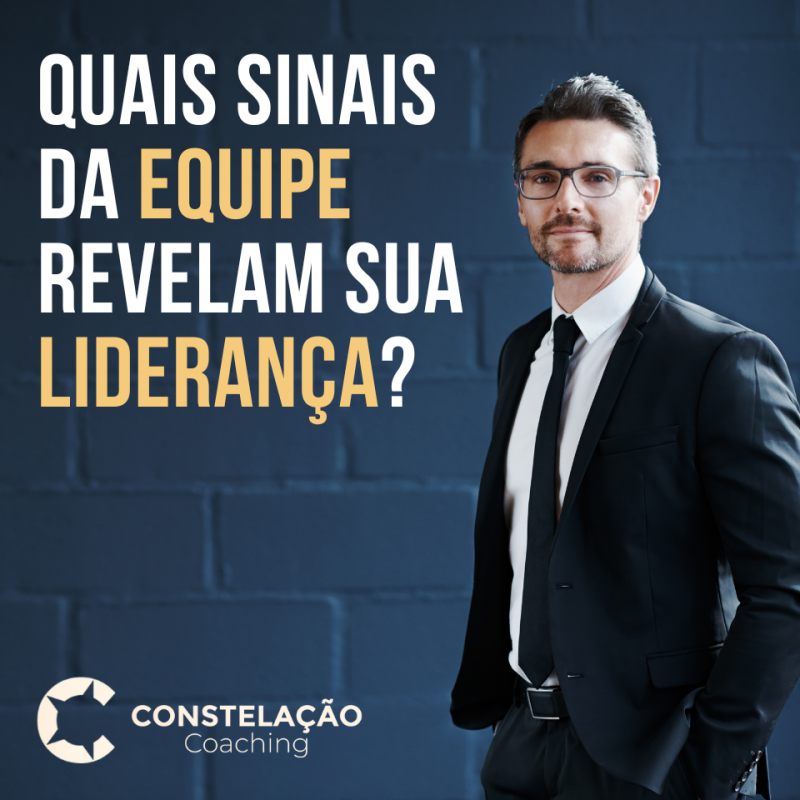 Quais sinais da equipe revelam sua liderança?